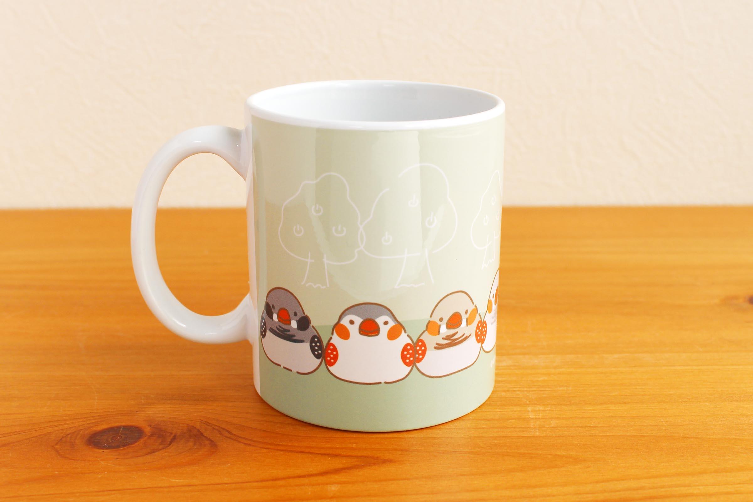 マグカップ　キンカチョウもり1枚目の画像